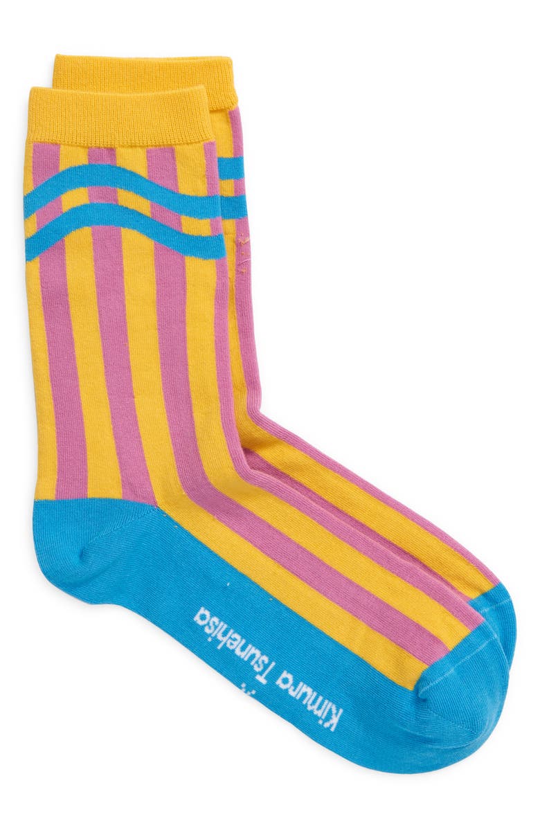 Rabanne paco rabanna x Kimura Tsunehisa Wavy Stripe Socks, Main, color,