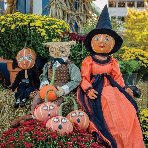 Gallerie Ii Tobias Owl Large Pumpkin Folk Art Doll Figurine 31" Joe Spencer Gathered Traditions Coll In Brown