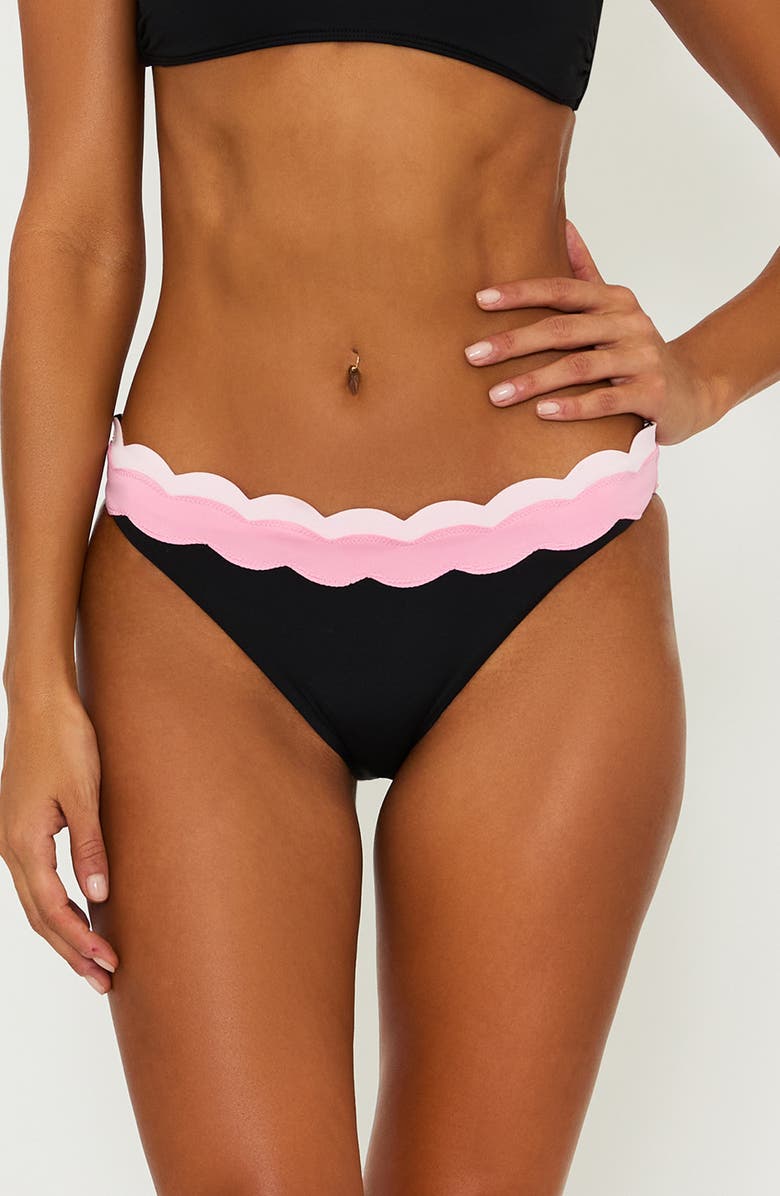 Beach Riot Fay High Waist Bikini Bottoms, Main, color, Sweet Berry Wave