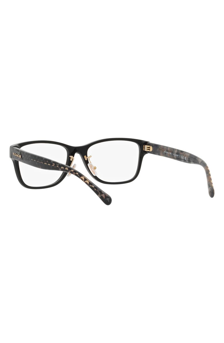 COACH 55mm Rectangular Optical Glasses, Alternate, color,
