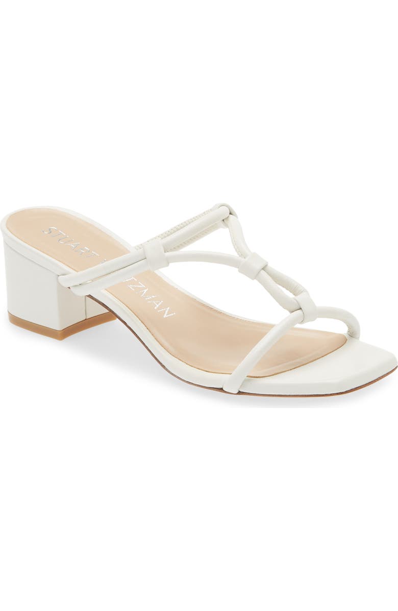 Stuart Weitzman Knot 50 Block Heel Sandal, Main, color,