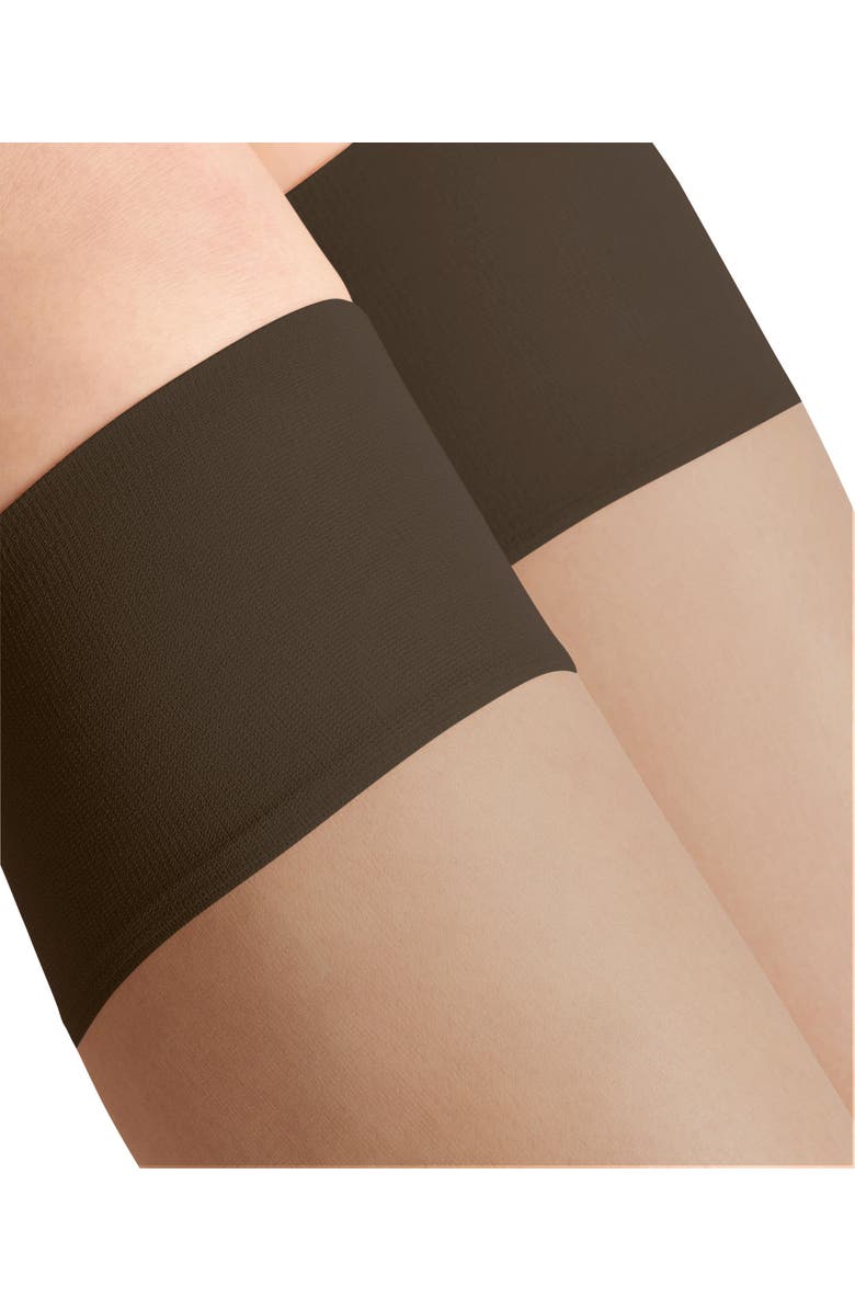 Falke Shelina Toeless 12 Denier Ultra Sheer Socks, Alternate, color, Espresso