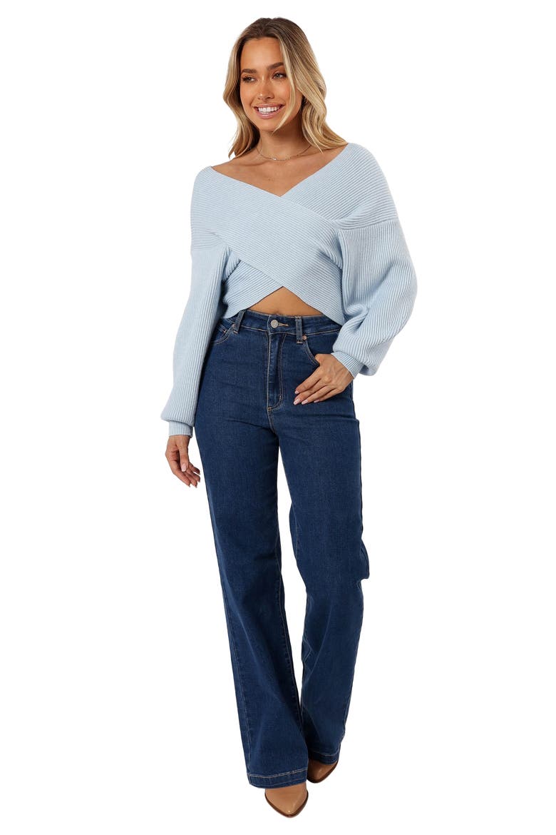 Langton Wrap Crop Sweater, Alternate, color, PALE BLUE