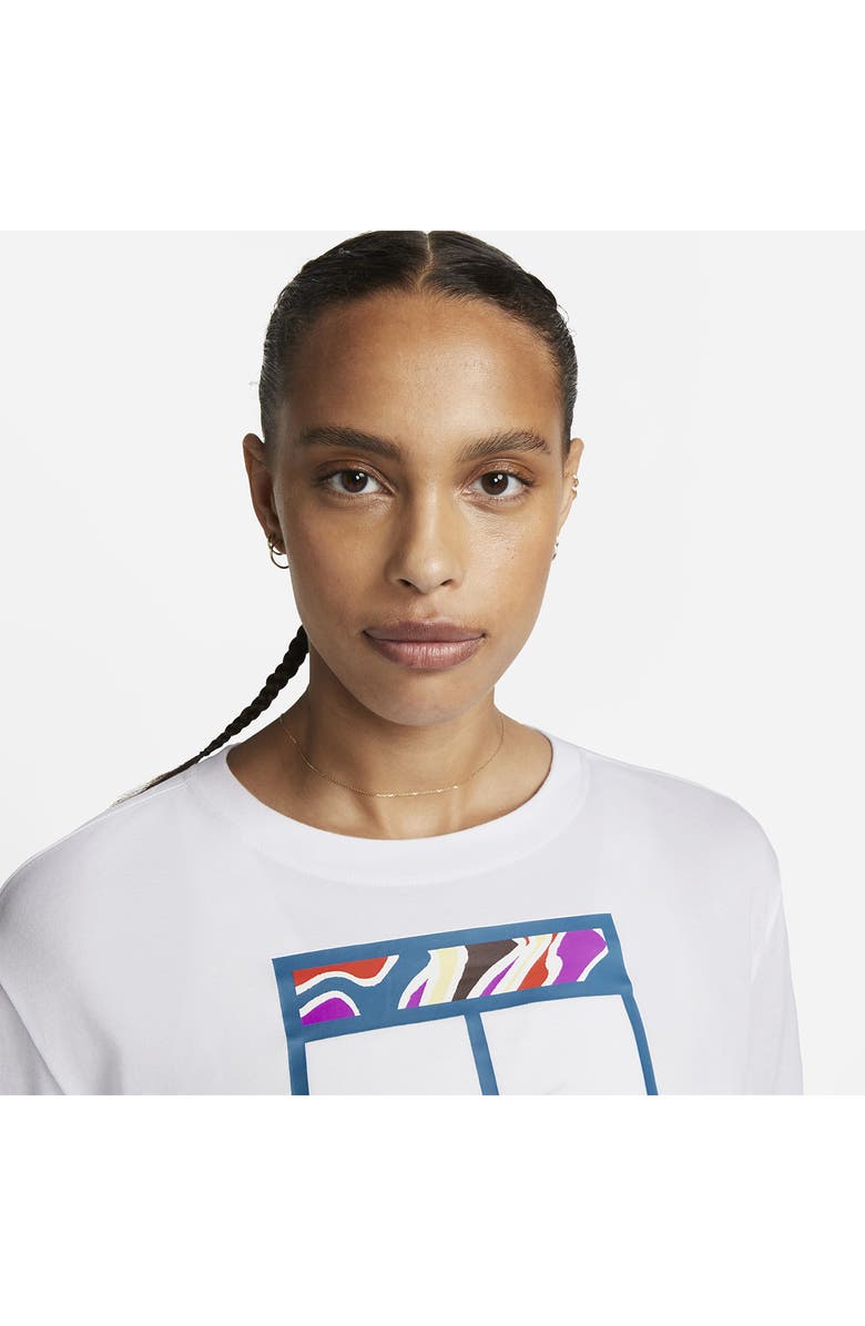 Nike Phoenix Court Dri-FIT Crewneck Graphic T-Shirt, Alternate, color, 