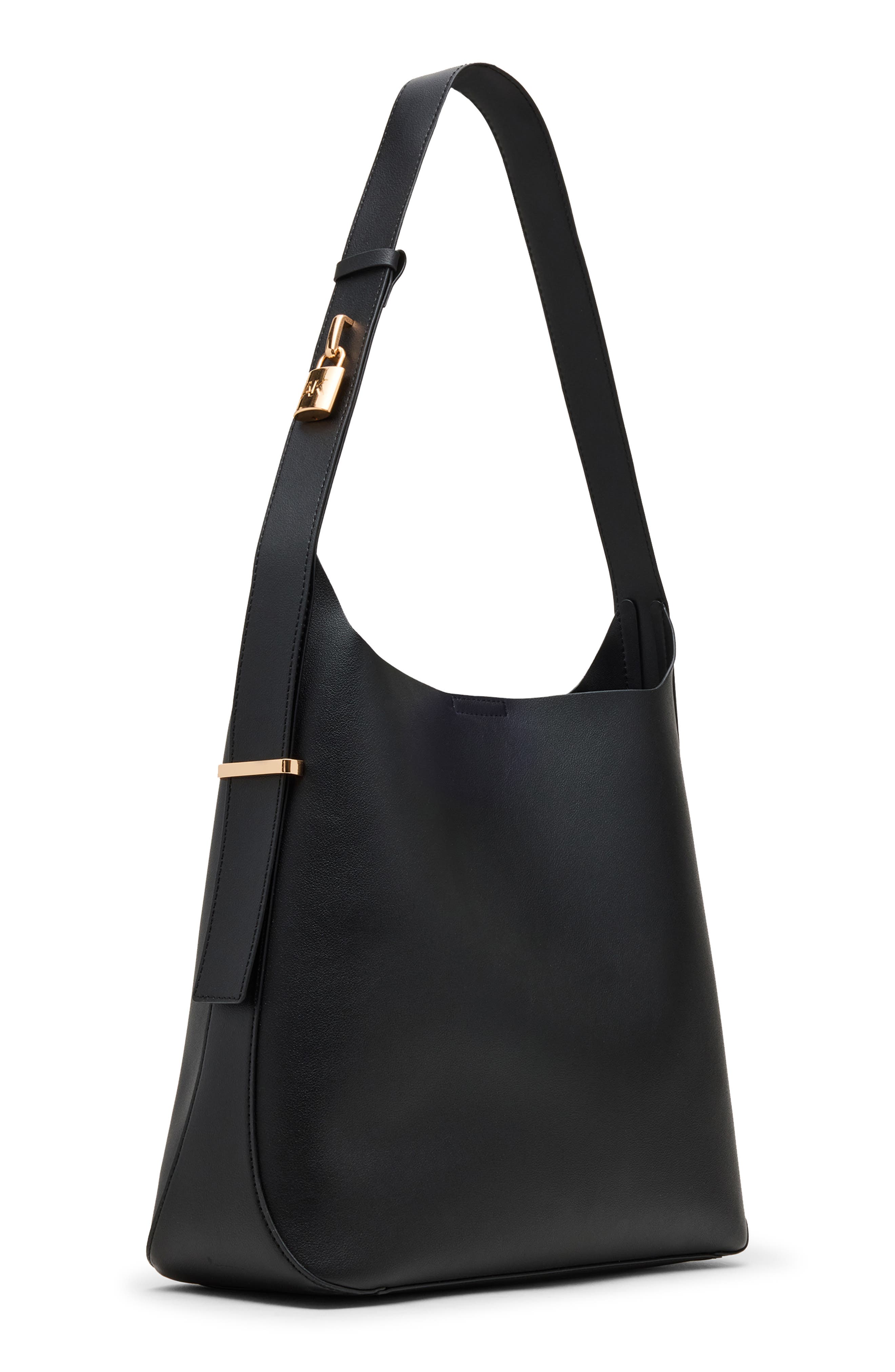 Anne Klein Shoulder Bag with Pouch, Alternate, color, Black