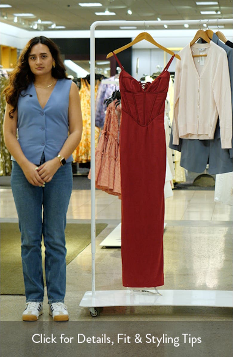 Romy Corset Body-Con Maxi Dress, sales video thumbnail