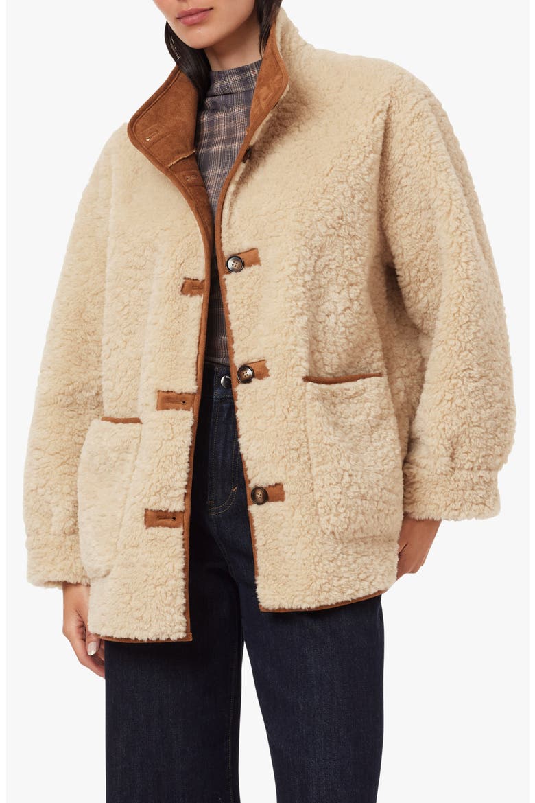 Faux Fur Coat, Main, color, NATURAL