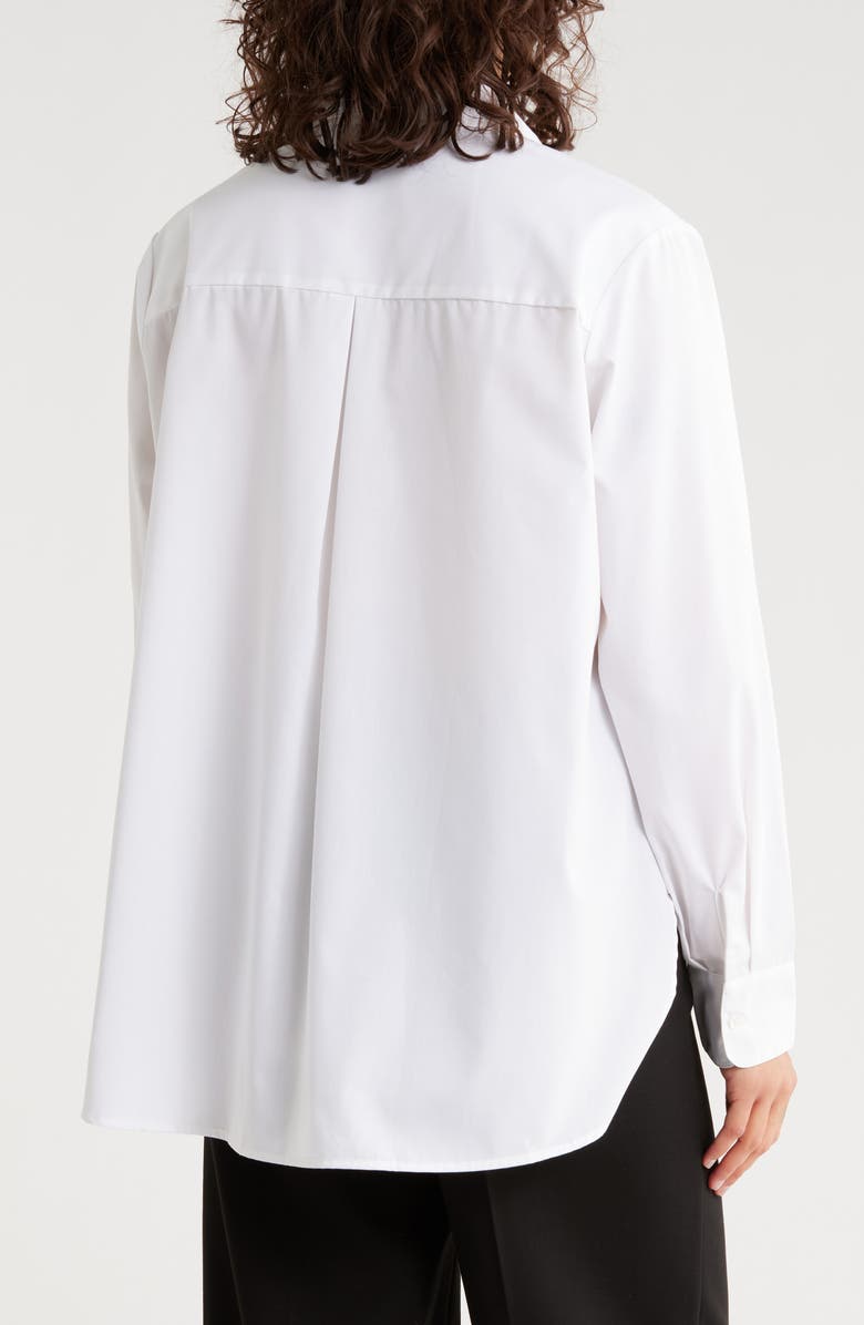 French Connection Oversize Long Sleeve Button-Up Shirt, Alternate, color, Linen White