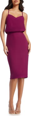 Dress the Population Alondra Blouson Sheath Dress