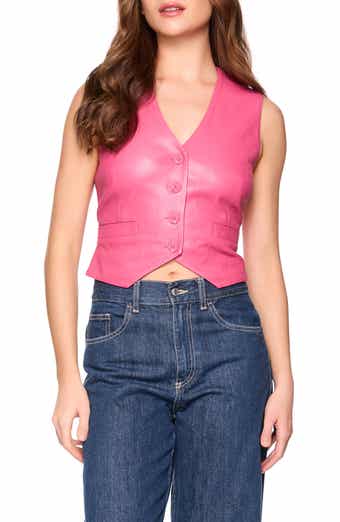 Susana Monaco Faux Leather Vest
