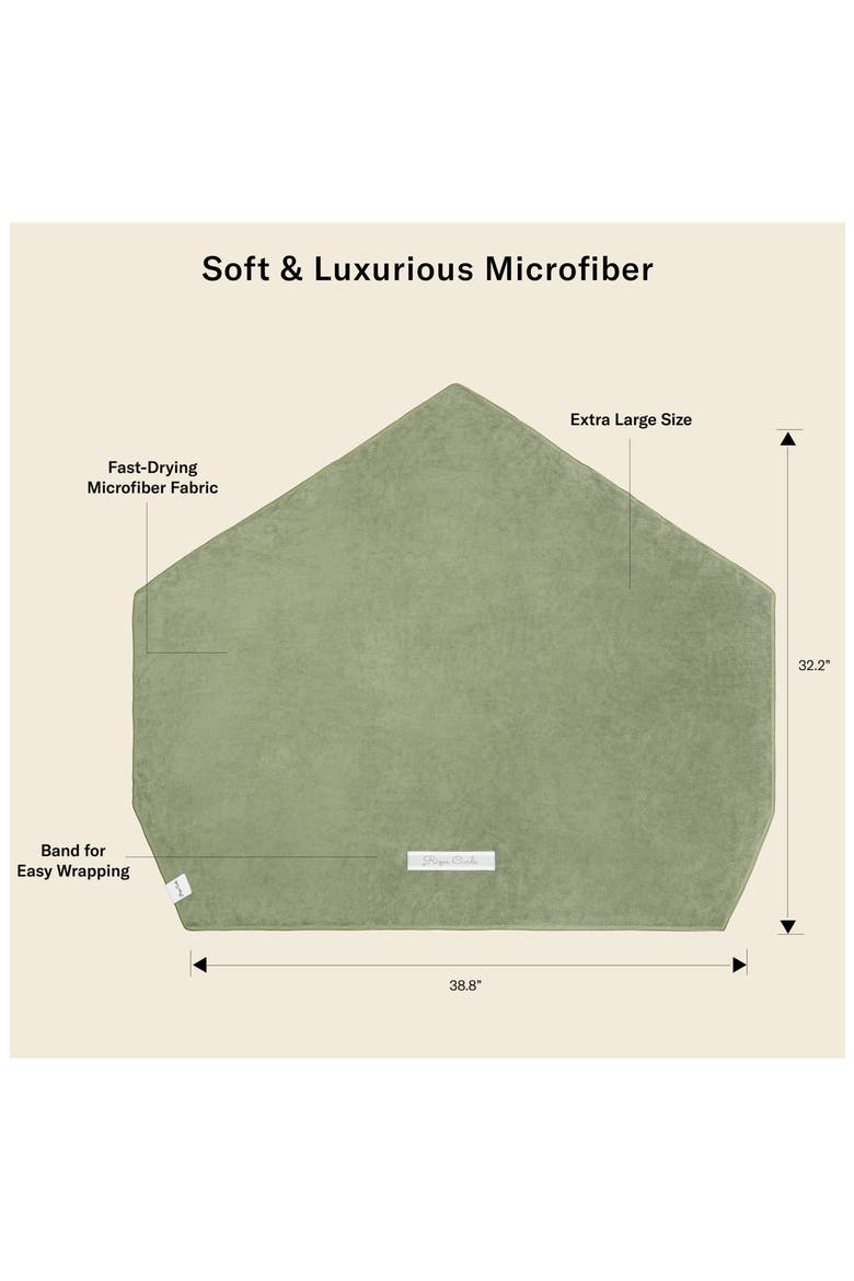 Microfiber Towel Wrap, Alternate, color, SAGE GREEN