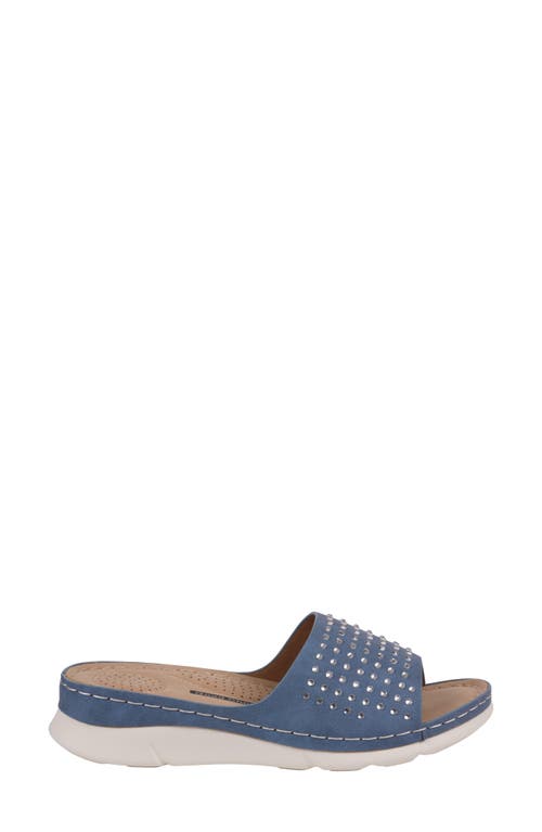 Gc Shoes Julie Comfort Slide Sandal In Blue