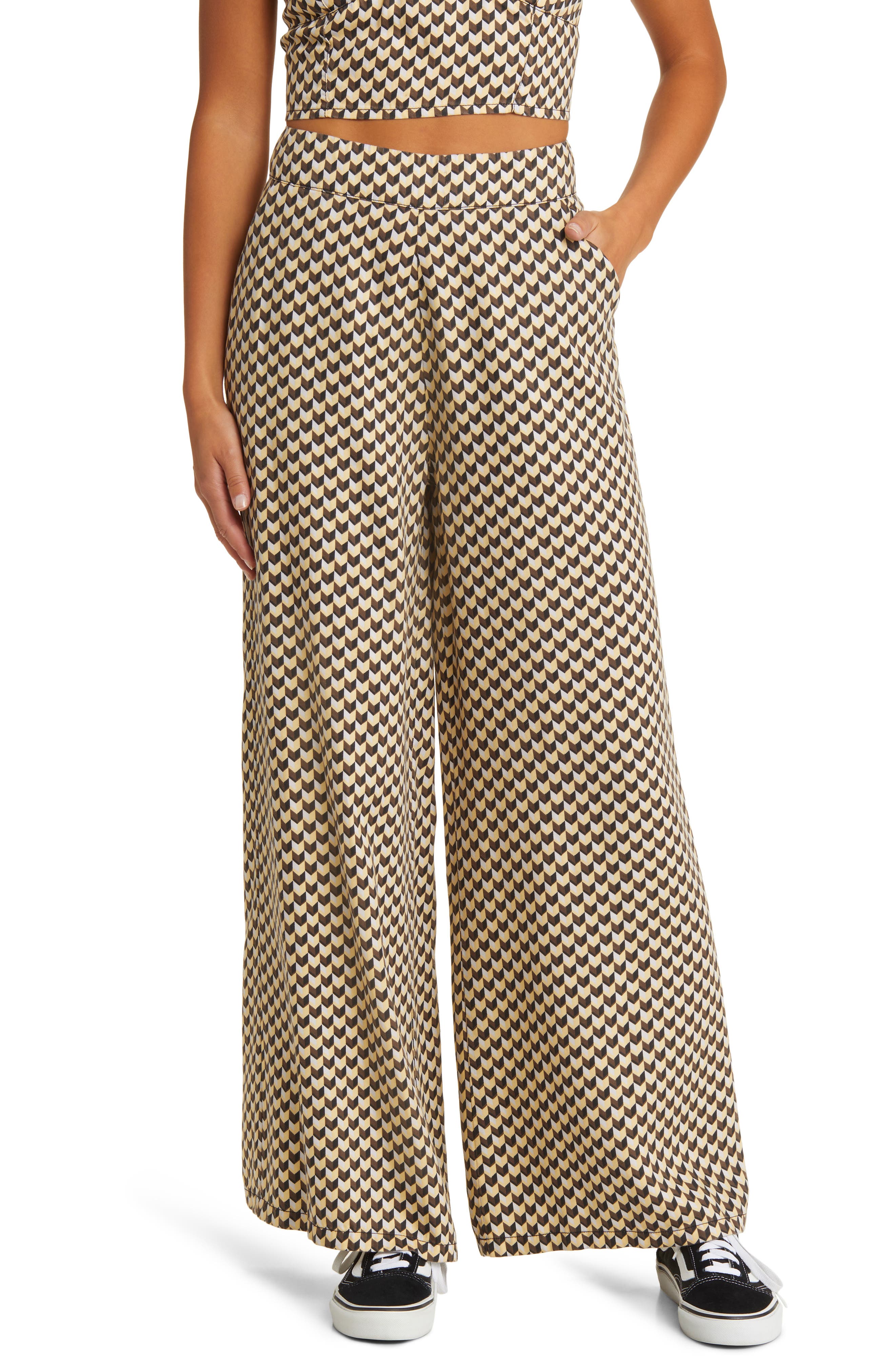 Isla Geo Linen Blend Pants
