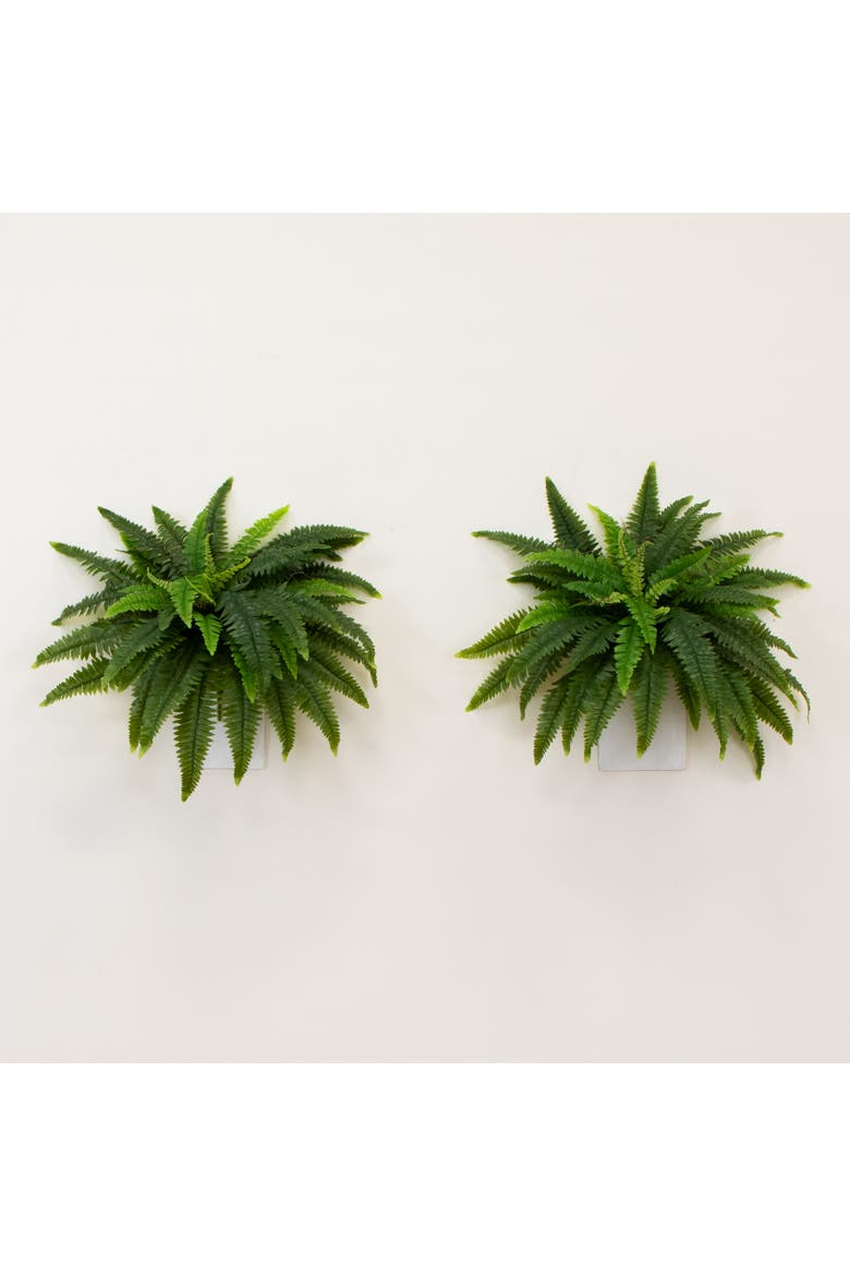 40-in UV Resistant Artificial Boston Fern (Indoor/Outdoor) - Set of 2, Alternate, color, Green