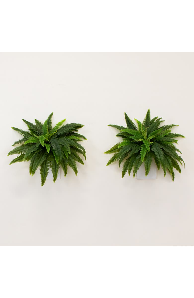 NEARLY NATURAL 40-in UV Resistant Artificial Boston Fern (Indoor/Outdoor) - Set of 2, Alternate, color, Green