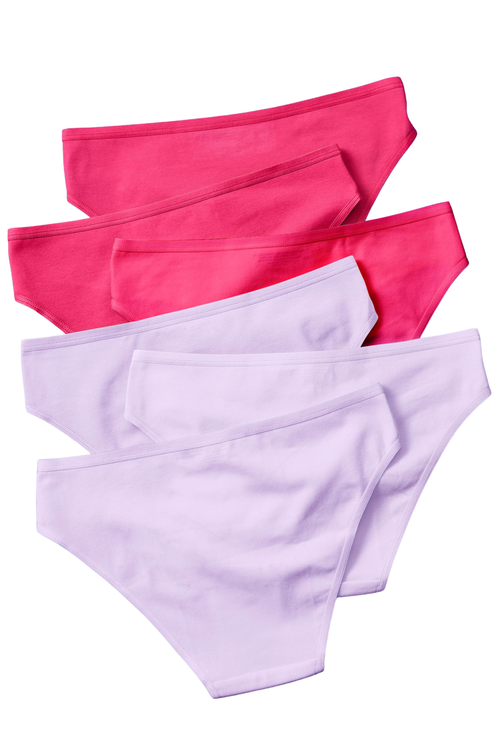 Yellowberry Simple Pima Cotton Underwear 6pk In Wildflower