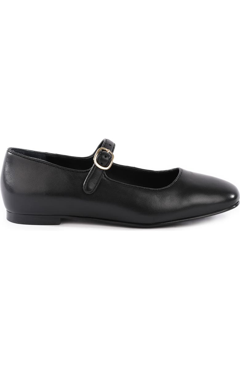 Seychelles Magnolia Mary Jane Flat, Alternate, color, Black Leather