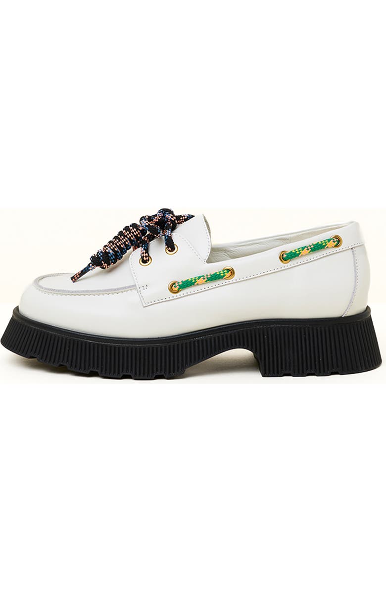 Charlotte Stone Cybil Platform Lug Sole Boat Shoe, Alternate, color,