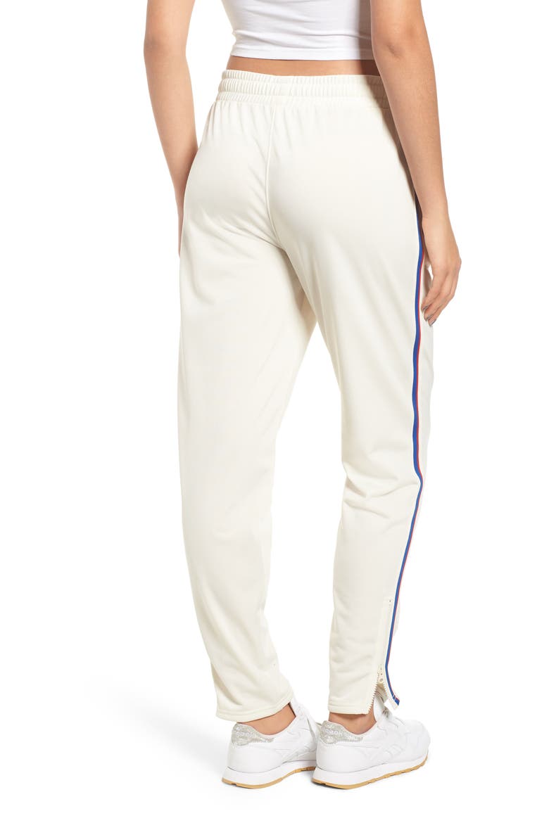 Side Stripe Track Pants, Alternate, color, CHALK WHITE