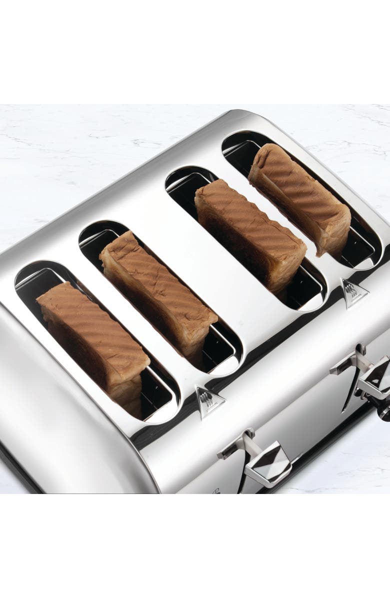 Megachef 4 Slice Wide Slot Toaster with Variable Browning in Silver, Alternate, color, Grey