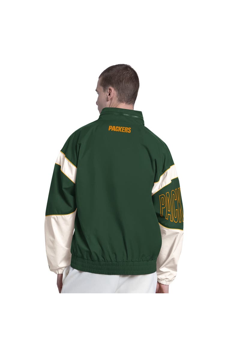 Men's Starter  Green Green Bay Packers The Gust Full-Zip Hooded Jacket, Alternate, color, Green