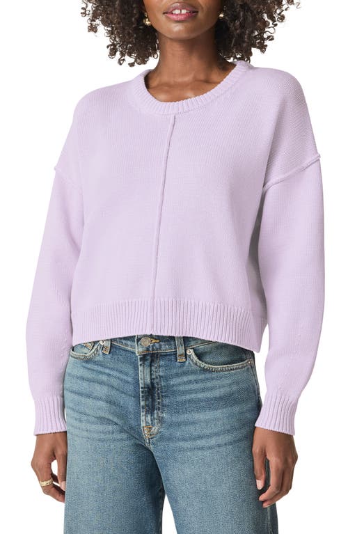 Splendid Jayde Seam Cotton Sweater In Twilight
