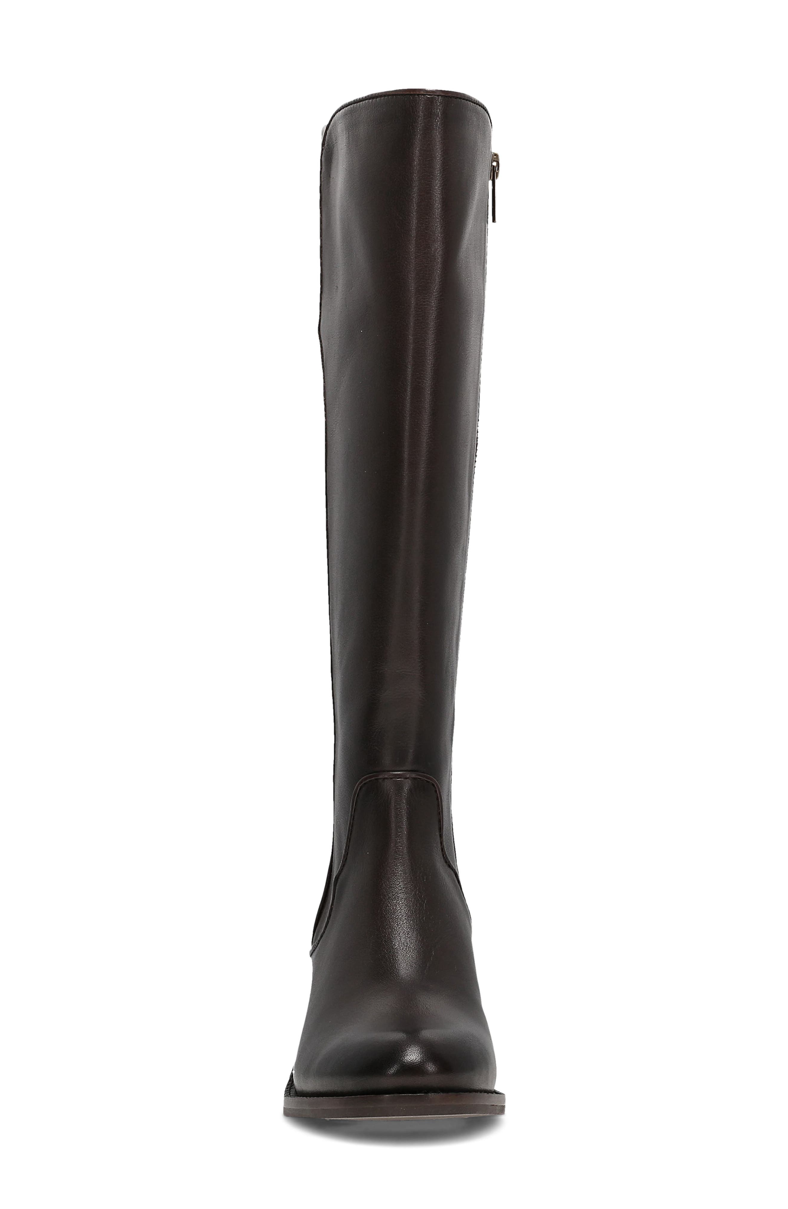 Carson 2 Piping Knee High Boot, Alternate, color, DARK BROWN