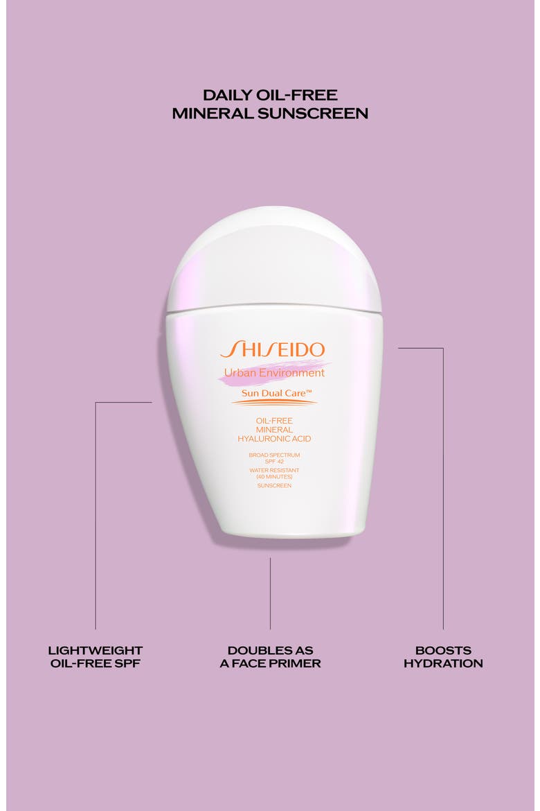 Urban Environment Sun Dual Care™ Oil-Free Mineral Broad Spectrum Sunscreen SPF 42, Alternate, color, NO COLOR
