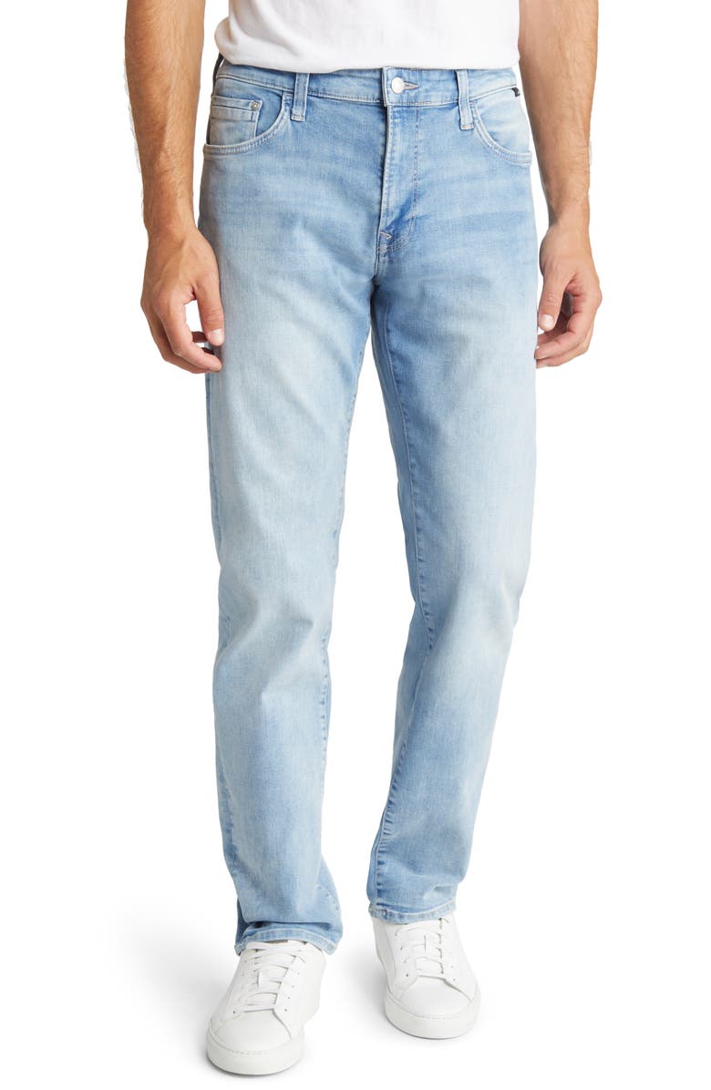 Mavi Jeans Zach Straight Leg Jeans, Main, color, T Foggy Feather Blue