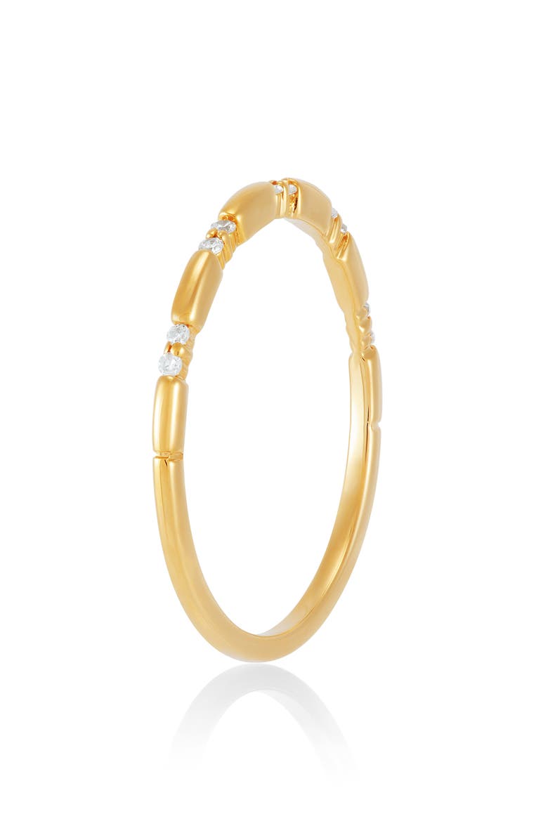 Frankie & Zoe 14K Yellow Gold Round Diamond Band Ring, Alternate, color, Yellow Gold