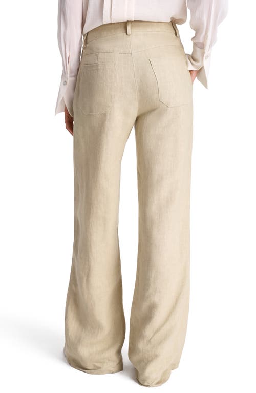 Twp Howard Linen Wide Leg Pants In Safari