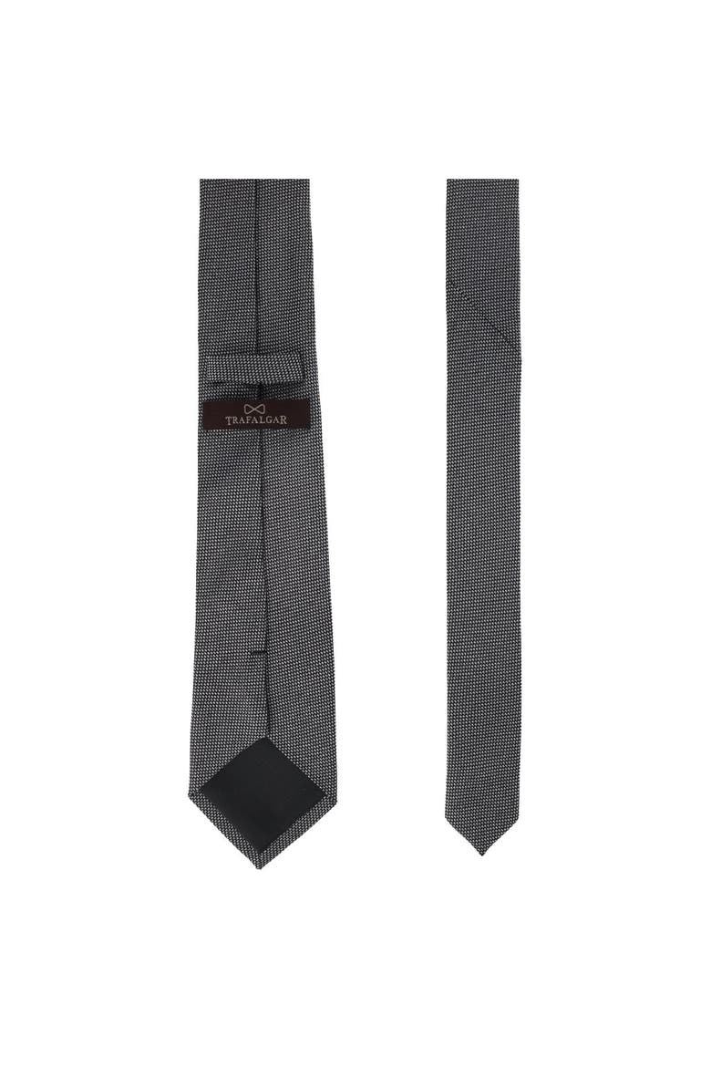 Janus Metallic and Silk Classy Necktie, Alternate, color, Silver