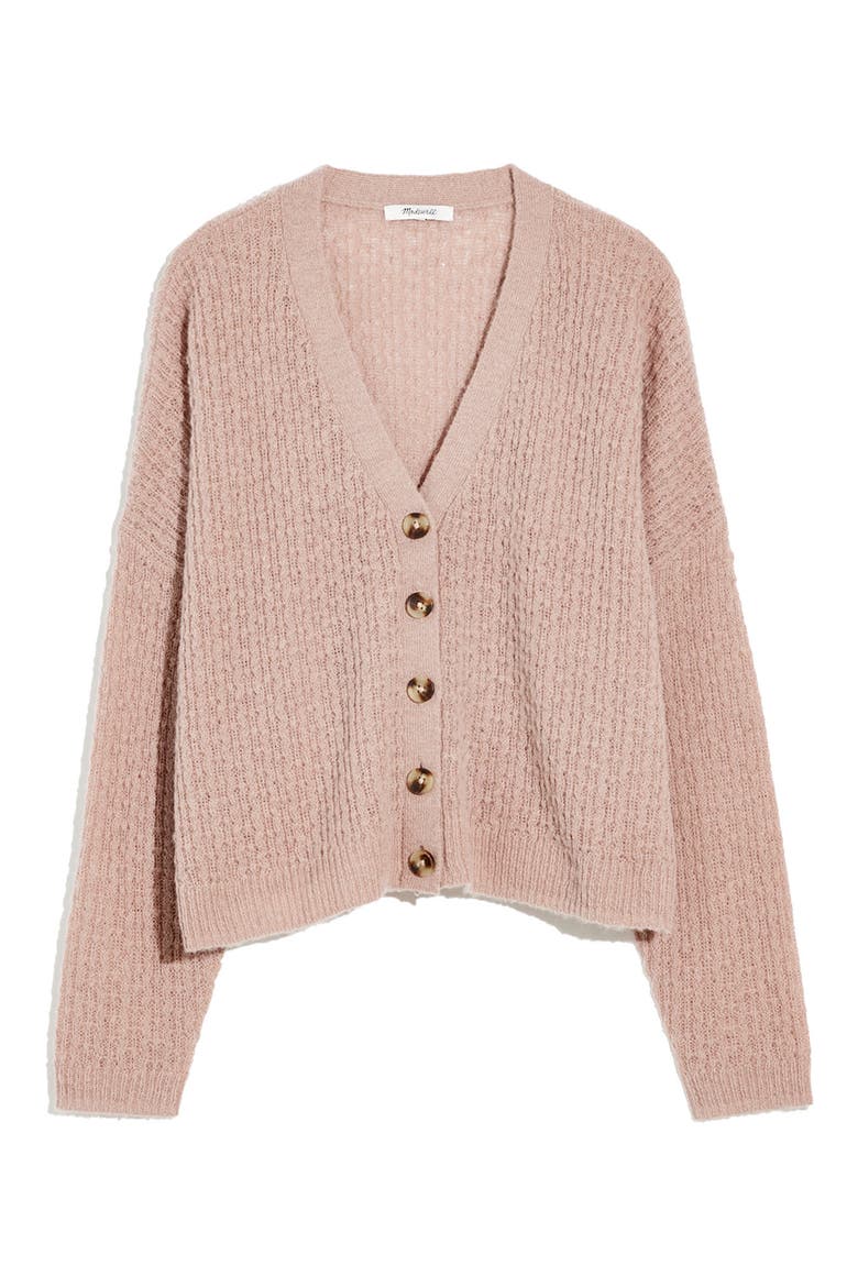 Mayfair Sweater Cardigan, Main, color, HEATHER BLUSH