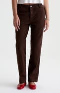 AG Brinley Mid Rise Straight Leg Trouser Jeans