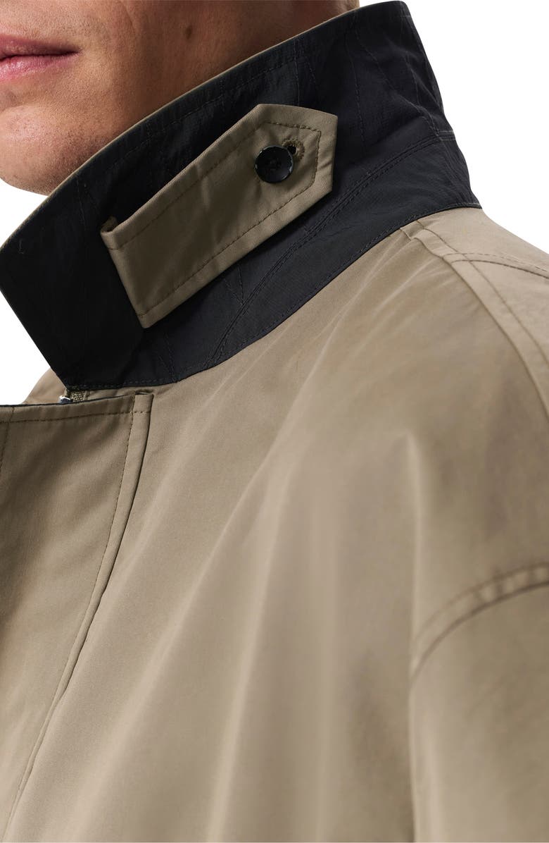 rag & bone Thomas Cotton Blend Car Coat, Alternate, color, Elephant Grey