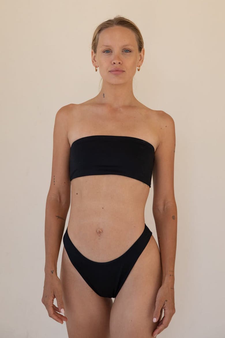 The Bandeau, Alternate, color, Matte Black