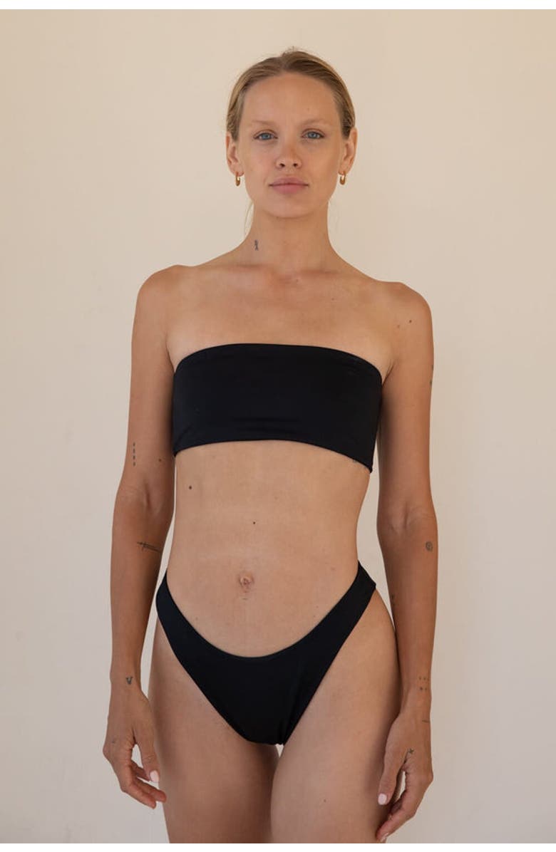 LONDRE BODYWEAR The Bandeau, Alternate, color, Matte Black
