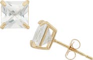 FZN Princess Cut Stud Earrings