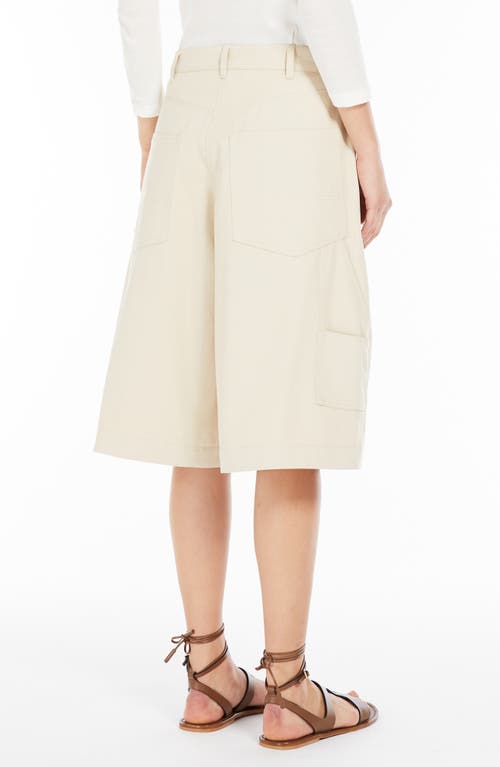 Weekend Max Mara Cotton And Linen Canvas Trousers In Beige