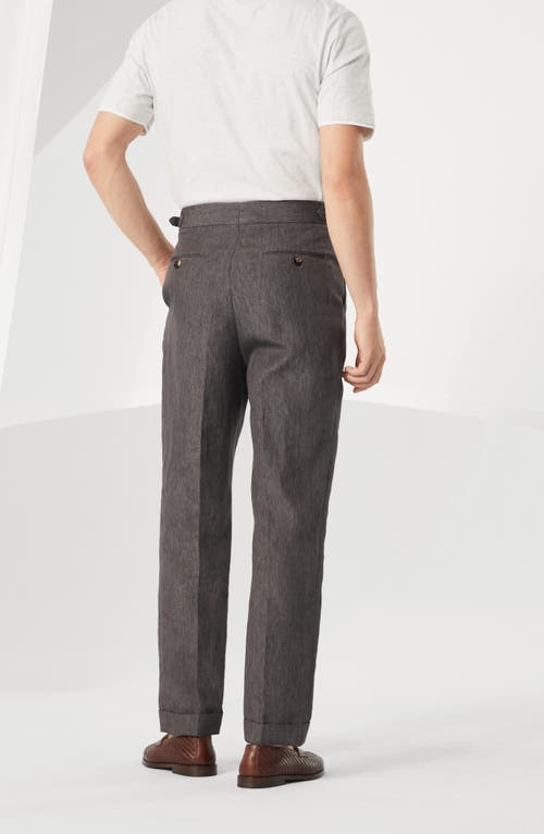 Brunello Cucinelli Tailor Fit Trousers In Anthracite