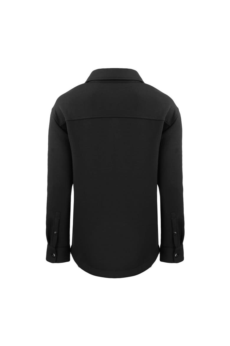 Women's Cutter & Buck Black Baltimore Ravens Helmet Logo Roam Eco Knit Shirt Jacket, Alternate, color, Black