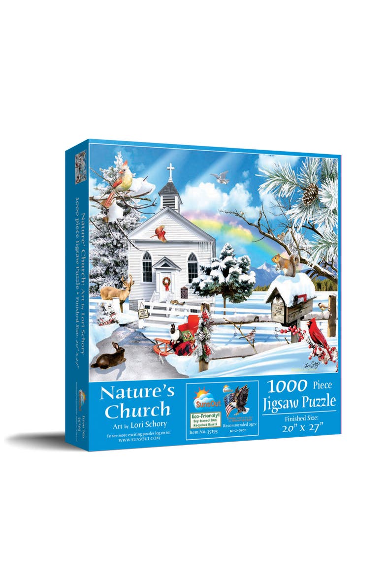 Nature's Church 1000 piece Jigsaw Puzzle for Adults, Main, color, Multicolor