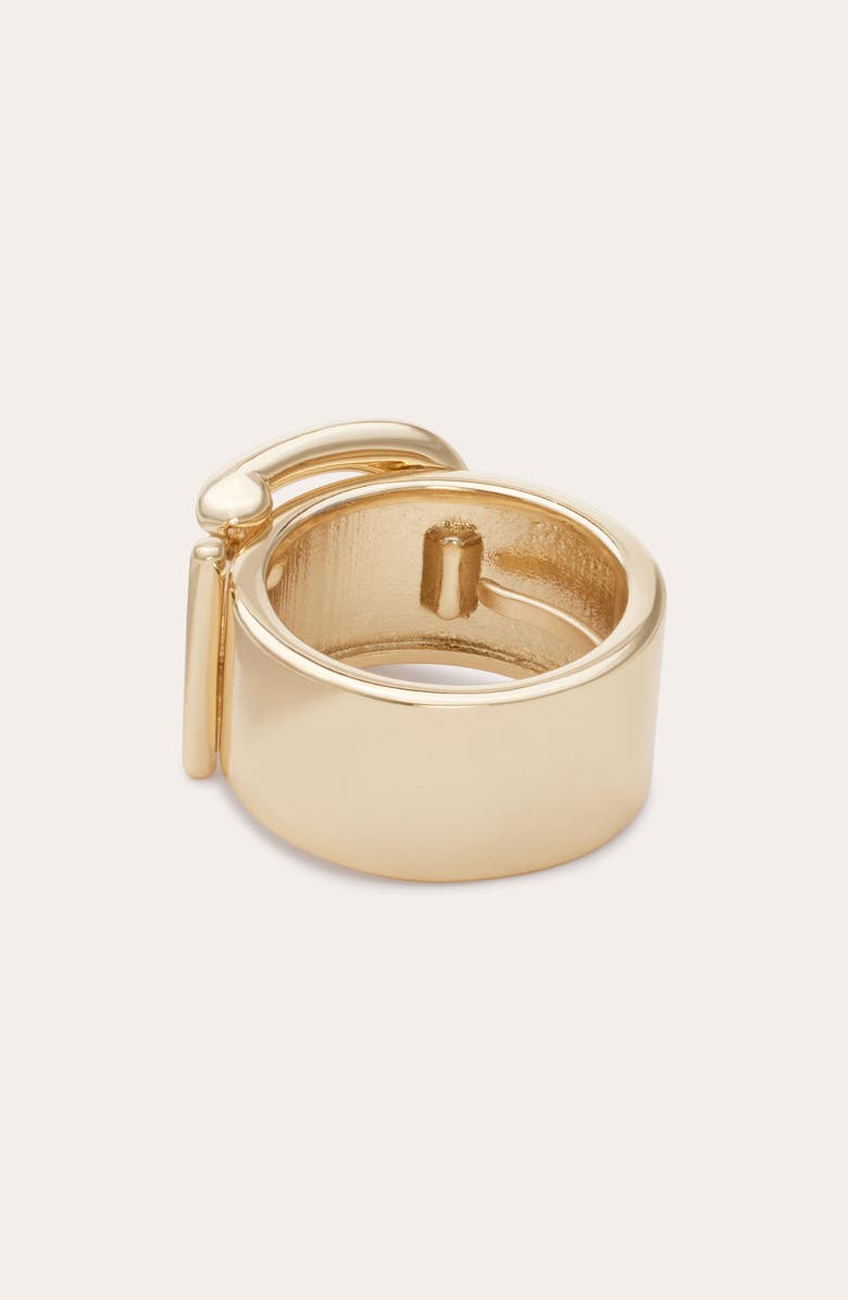 Ramy Brook Emelia Buckle Ring, Alternate, color, Gold