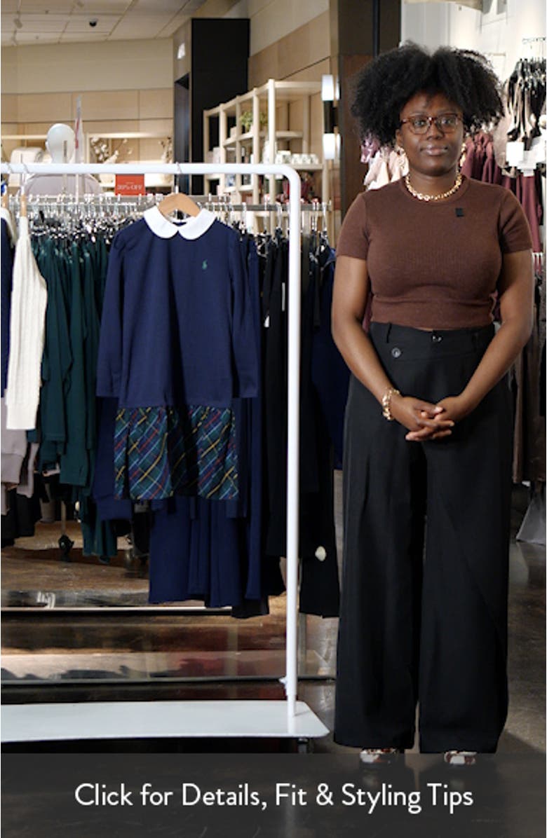 Kids
 Long Sleeve Ponte Roma Dress, sales video thumbnail