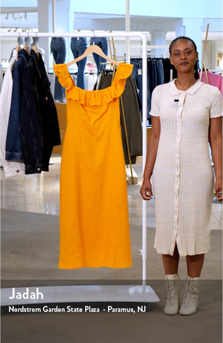 Ruffle Linen Dress, sales video thumbnail