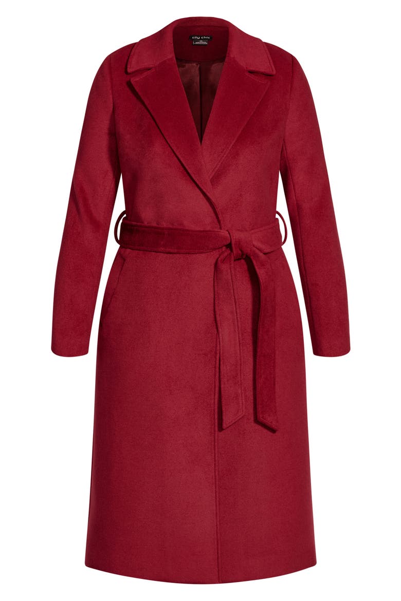 Money Maker Coat, Alternate, color, CERISE