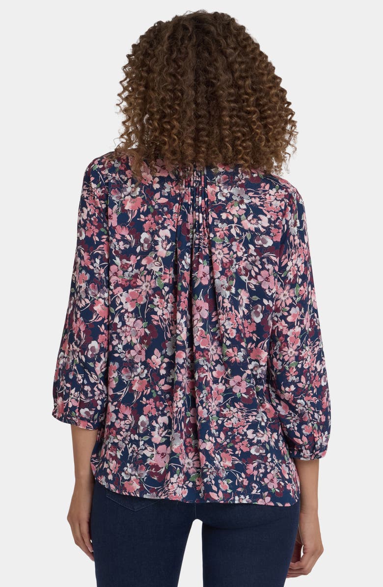 NYDJ Pintuck Top, Alternate, color, Poignant Poppys