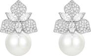Untamed Petals Sophie Pearl Drop Earrings