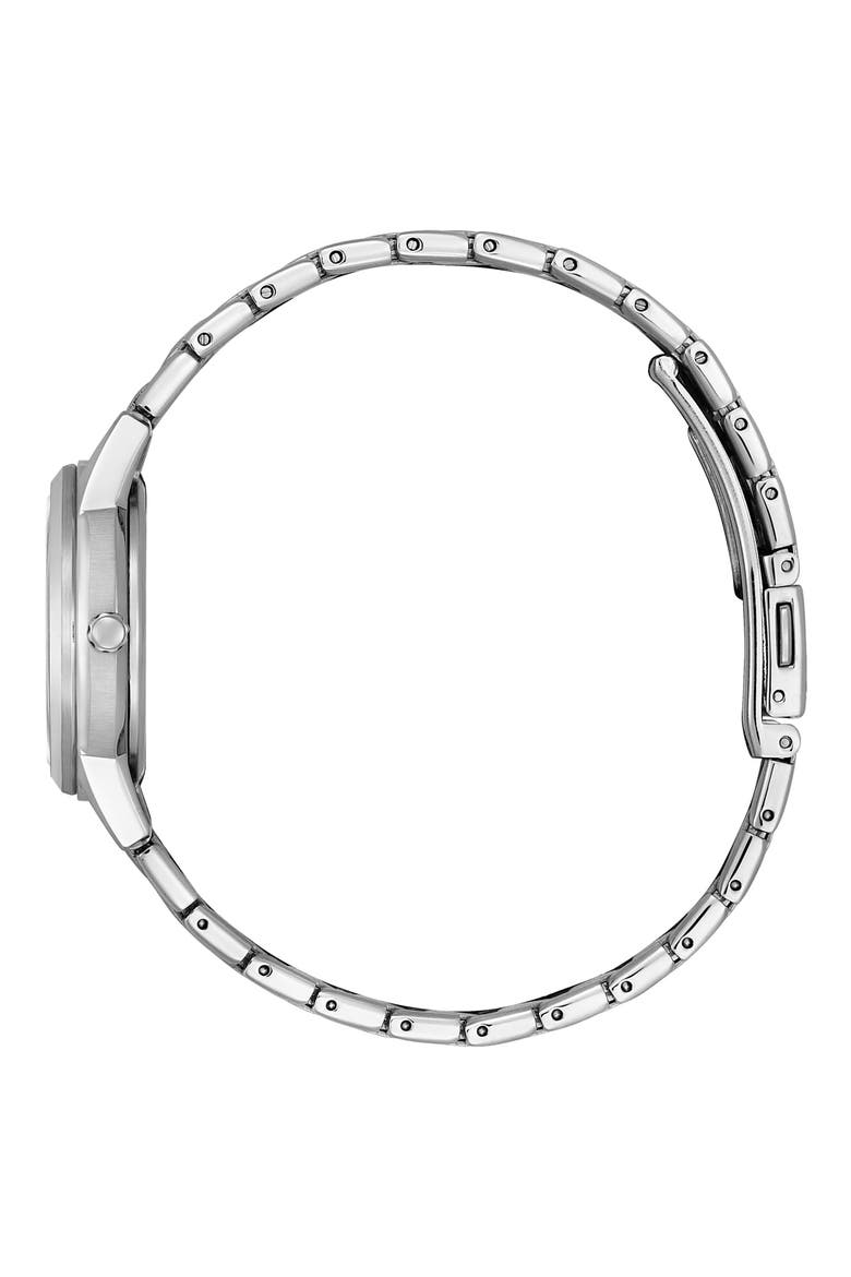 Eco-Drive Bracelet Watch, 29mm, Alternate, color, SILVER-WHITE