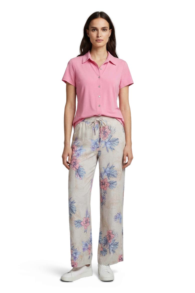 Exotic Floral Lillian Womens Wide-leg Pant, Main, color, EXOTIC FLORAL NATURAL